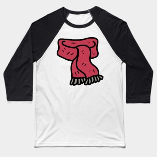 Cranberry Red Scarf Baseball T-Shirt